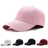 Mężczyźni Kobiety moda swoboda prosta czapka baseballowa Bawełniana czapka czarna różowa biała wino czerwony granatowy niebieski 220607