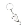 Porte-clés Porte-clés Creative Métal Simulé Hippocampe Bière Tire-Bouchon Bibelots Sac À Dos Pendentif Décoration De Voiture Porte-clés Vacances GiftKeychai