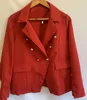 Autumn Plus Size Women's Blazer Red Coat Long Sleeve Casual Female Blazers Elegant Spring Fashion Office Ladies Coats 220402