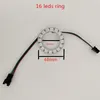 Strips Addressable WS2812B Ring Pixel Lamp 16/24/35/45 LEDs White PCB RGB Dream Colour WS2812 Ic Built-in DC5V Led StripLED StripsLED