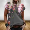 T-shirt a maniche corte da donna T-shirt con stampa natalizia Abbigliamento estivo Moda donna Taglie forti Top a maniche corte casual larghi 220511