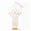 decoration Metal Candelabra 7 Arms Candle Holders Wedding Table Centerpieces Road Lead Christmas For Home Party Decoration imake312