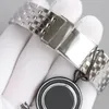 MENS Titta p￥ automatiska mekaniska klockor f￶r m￤n armbandsur 43mm silverband klassisk aff￤rsdesigner armbandsur rostfritt st￥l fall Montre de luxe