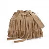 Sacs de soirée Rétro Faux Daim Fringe Femmes Messenger Fourre-Tout Sac À Main Gland Épaule Sacs À Main Bandoulière Sac Bolsa Feminina 2022Evening