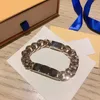 With BOX Height Quality 316L Stainless Steel Hiphop Cuban Bracelets Bangles Designers Floral Men Bracelet For Mens Jewelry 4 Color224e