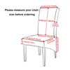 XL -storlek Vattentät pu tyg matsal långvarig stol täcker fast färg stretchstolskydd för att dinga vardagsrum 220517