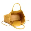 2019 Brand Design Woven Handbags For Women Bales Fashion Tide Weave Hand Shoulder Lady Large-capacity Purse Shopping Basket Bag AA220316