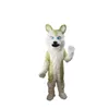 Mascote Costumeshalloween Longo Wolf Wolf Husky Cão Lobo Fox Fursuit Party Game Dress Roupas Publicidade Carnaval Xmas Páscoa Adultos Tamanho