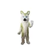 Costumes De MascotteHalloween Longue Fourrure Loup Husky Chien Loup Renard Fursuit Party Jeu Robe Tenues Publicité Carnaval Noël Pâques Adultes Taille