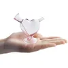 10mm cuore rosa mini gorgogliatore smussato pipa ad acqua in vetro bong Osgree Accessorio per fumatori per dynavap