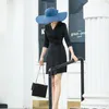 Casual Dresses Spring And Summer Wrap Dress V-neck Fashion Women Cultivate One's Morality Pure Seaside Holiday Beach Short Black DressCa