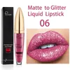 Lip Gloss Metallic Glitter Liquid Lipstick Make -up Langdurige en waterdichte glans 04 Groothandel