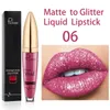 Brillant à lèvres métallique paillettes liquide rouge à lèvres maquillage longue durée et étanche brillant 04 vente en gros