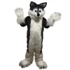 2022 Halloween Gray Long Hairy Wolf Mascot Costume Cartoon Theme Character Carnival Festival Fancy dress Christmas Adults Size Birthday Party Outdoor Outfit Suit