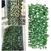 Fleurs décoratives Couronnes Simulation Clôture Artificielle Feuille Verte Maison Jardin Cour Décor En Bois Cadre D'escalade Plantes Ornement Décoratif D