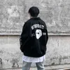 Harajuku Jacke Mann Kontrast Windjacke Ärmel Pu Leder Mäntel Stickerei Jaded Casual London Baseball Jacken Frauen Koreanische