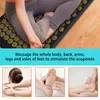 Pranamat Eco Lotus Spike Mat Acupuncture Massage Cushion Kuznetsov's Applicator for Neck Foot Back Yoga Acupressure Massage Mat 220527