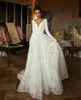 Bridal Wedding Dress Lace Slim Fit Lace Snowflake Trailing Cover Arms Temperament Sen Series Sexy Light Yarn Wed Dresses Vestido de novia