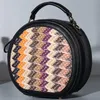 Torby wieczorowe torebki nitowe dla kobiet kobiety luksusowe projektantki okrągłe crossbody damskie marka panelowa torba na ramię