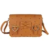 Kvällspåsar Kvinnor Fashion Bow Shoulder Kvinnor Söta paneler Crossbody Bag Brand Design Wave Point Messenger Packs For Ladies 2022