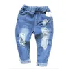 Enfants Broken Hole Pants1-6yrs Garçons Vêtements Filles 2022 Bébé Jeans Pantalons Marque Pantalons Mode