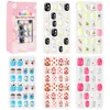 False Nails 120st Kids Cartoon Fake Full Cover Press Stick On Children Nail Stickers Decer Girls Giftfalse