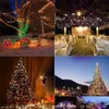 10 M 20 M 30 M 50 M 100 M Su Geçirmez LED Dize Işıkları 24 V AB ABD Açık Çelenk Noel Ağaçları için Noel Parti Düğün Dekorasyon 220408