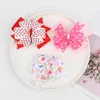 Oaoleer Cute Baby Włosy Łuki Klipy Słodkie Serce Różowe Hairpins Barrettes Dla Dziewczynek Piękne Walentynki Akcesoria do włosów AA220323