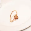 Klaster pierścieni 14K Rose Gold for Women Wedding zaręczynowy Biżuter