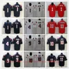 Film College Football Wear Maillots Cousus 1 CamNewton 4 JarrettStidham 9 MatthewJudon 10 MacJones 11 JulianEdelman Respirant Sport Haute Qualité Homme