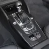 Bil Styling Center Console Gear Shift Panel Dekoration Klistermärke Trim för Audi A3 8V 2014-2018 LHD Carbon Fiber Färgtillbehör