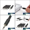 Connectors Terminals Electrical Equipments Supplies Building Home Garden 5st/Lot 3,5 mm hörlurar Connector Man Two O Jack Plug 3,5 mm Wi