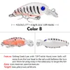 Nya 9st/parti 9 färger ABS Plastic Crankbait Fishing Lure 4.5cm/4G Artificial Print Hard Bait 10# 2 Hook Tackle K1623