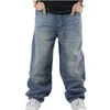 Jeans da uomo Uomo Sciolto Hiphop Skateboard Jean Pantaloni larghi in denim da strada Uomo 4 stagioni Pantaloni Big Size 30-46Men's Heat22