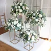 Artificial Flower Ball gold pink DIY Large Wedding Table Centerpieces Stand Decor Geometric Shelf Party Stage Display grant event