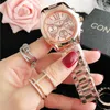 Wristwatches Fashion Women Watches Imitation Three Eyes Alloy Belt Quartz Analog Wrist Watch Ladies Dress Classic Silver Clock Casual
