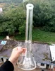 19.5 inch Thick Clear Glass Bong Beaker Hookahs Tire Percolator Recycler  Smoking Pipes with 18mm female joint