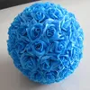 Dekorative Blumen künstliche Rose Seidenblume Küsse Kugeln Hängende Kugel für Hochzeit Weihnachtsschmuck Party Dekoration Supplies