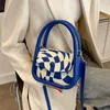 HBP Pink Chessboard grid 2022 spring and summer new plaid shoulder bag Japanese versatile leisure texture oblique crossbag