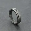 2pcs His and Her Couple Personalized Retro Ring Matching Wedding Rings Set Court Valentine Day Gift