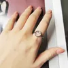 2023.korean Smiley Ring Women's Simple Fashion Geometry Pattern Open Temperament Ring All-Match Fashion Light Luxury Bracelet