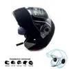 Motorcykelhjälmar 2022 Hjälm för flip -up Motocicleta BT Casco Moto Double Visors Casque Motorcycykling