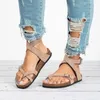 2022 Chaussures d'été femmes sandales plates pour plage Chaussures Femme sabot grande taille 44 décontracté bascule