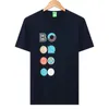 Mens Fashion T Shirt Letter Print zomer Casual T -shirt Crew Neck Multicolor ademende top