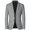 Blazers男性ブランドのジャケットファッションスリムカジュアルコートハンサムマスコリノビジネスジャケットスーツストライプメンズブレザートップ220409