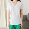 Koreaanse oversized korte mouw zomer dames katoenen t -shirt v nek vrouwelijke tops op maat aangepaste p o tekst bedrukte t shirts 220621