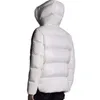 Mens Jacket Winter Down puffer Arm stripe designer jackets Women Coat Overcoat Double zipper design Thick Warm Hooded Down Windbreaker Large size XXL