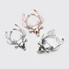 Elk Brooch Pin Animal Crystal Corsage Suit Coat Lapel Pins Christmas Gifts for Women Men Jewelry Accessories