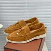 L- p loafers mocka sneaker skor kvinnor casual sko män slip-on walking läger klassisk fotled lyxig designer fabrikskode35-45size