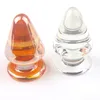 Grand verre godemichet anal énormes grosses boules anales bouchons dilatateur stimulateur bout à bout femme produits sexy jouets pour adultes articles de beauté